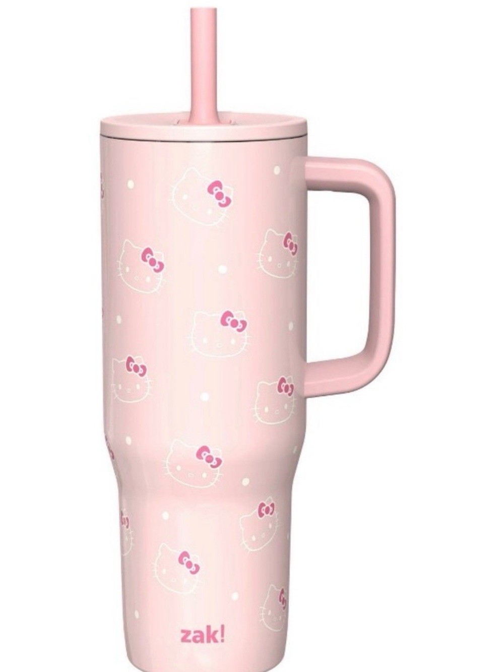 New Zak! Hello Kitty Pink Tumbler with Straw